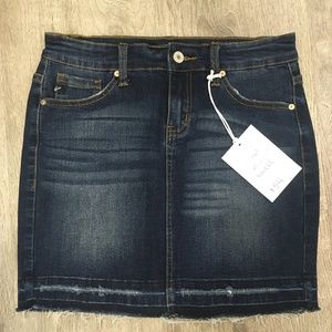KanCan Distressed Hem Mini Skirt - Size XS, S